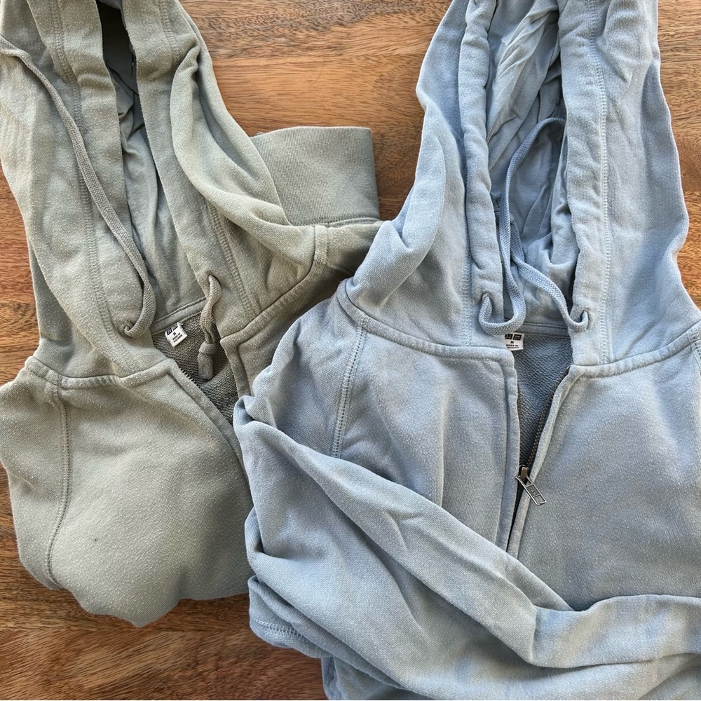 Bundle of Two Unisex Uniqlo Zip-Ups